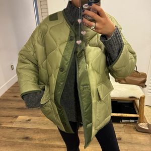 Frankie shop teddy quilted jacket